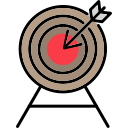 target, arrow, bullseye, goal, seo, focus, aim, success, icon