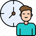 work, hours, schedule, time, icon