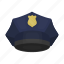 headdress, headwear, peaked cap, policeman 