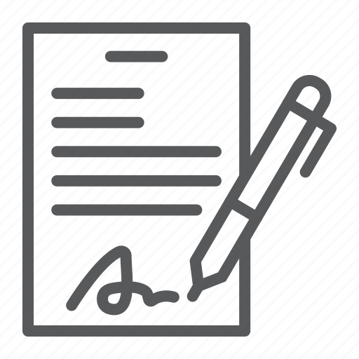 Contract, document, pen, form, signature, sign, agreement icon - Download on Iconfinder