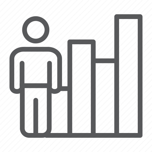 Perfomance, review, person, growth, career, diagram icon - Download on Iconfinder