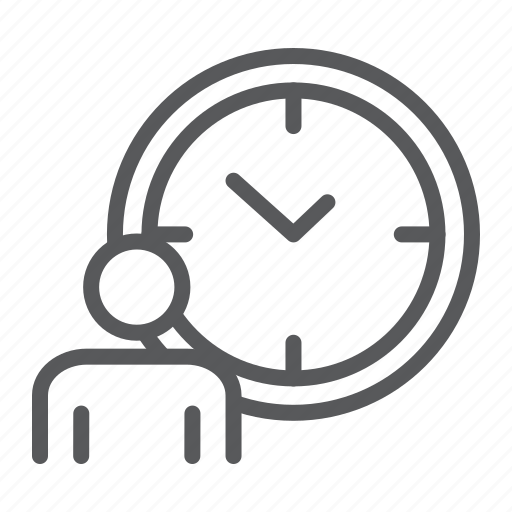 Time, managment, person, clock, deadline, working, hours icon - Download on Iconfinder