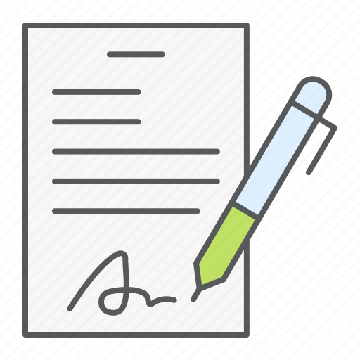 Contract, document, pen, form, signature, sign, agreement icon - Download on Iconfinder