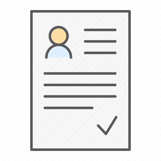 Cv, contract, document, resume, biography, job icon - Download on Iconfinder