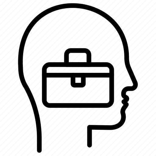 Business, intelligence, mind, man, head, brain, bag icon - Download on Iconfinder
