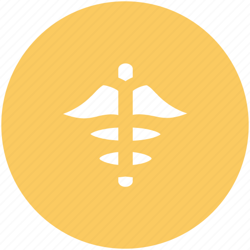 Asclepius, caduceus, herald’s wand, medical sign, medical symbol, pharmacy snake symbol, two serpents icon - Download on Iconfinder