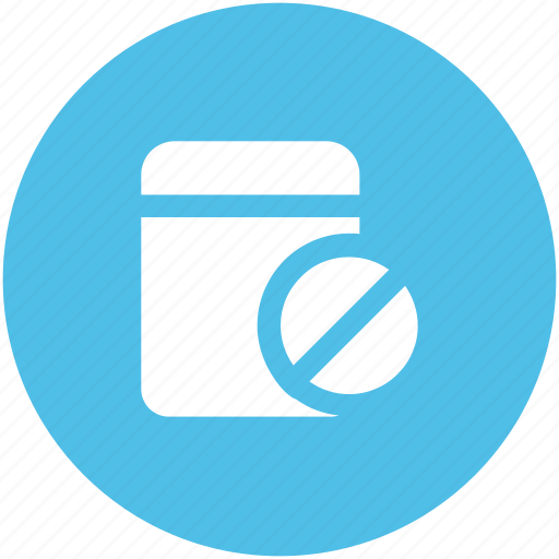 Bottle, medical drugs, medications, medicine jar, pills, pills container, tablet icon - Download on Iconfinder