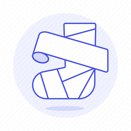 Bandaged, compression, dressing, foot, health, injuries, pain icon - Download on Iconfinder