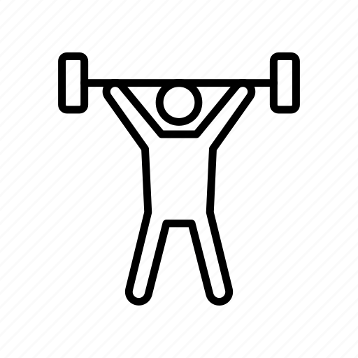 Weightlifting, dumbbell, stick, man, weight icon - Download on Iconfinder