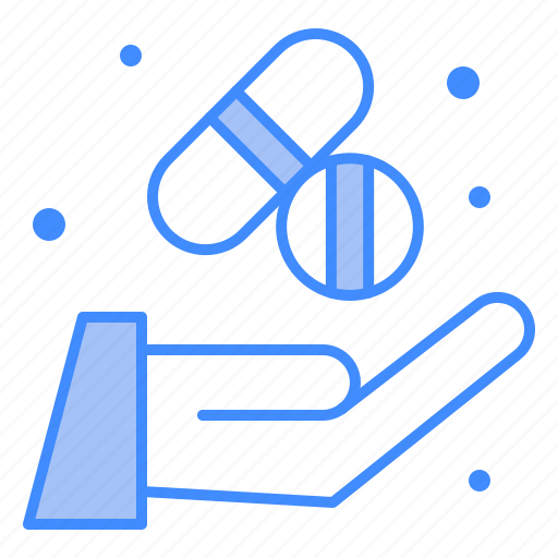 Tablet, pharmacologic, pills, treatment, hand icon - Download on Iconfinder