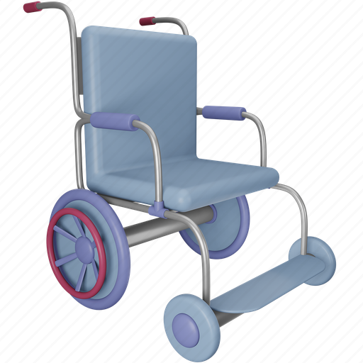Wheelchair, aid, ambulance, disability, handicap, healthcare, wheel 3D illustration - Download on Iconfinder