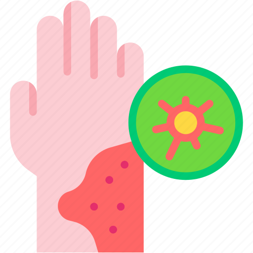 Virus, bacterium, germs, pathogen, microorganism, hand icon - Download on Iconfinder