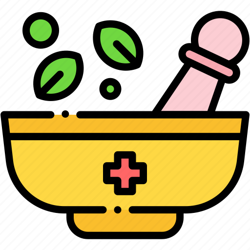 Mortar, herbal, medicine, healthcare, natural, care icon - Download on Iconfinder