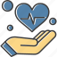 care, hand, health, heart 