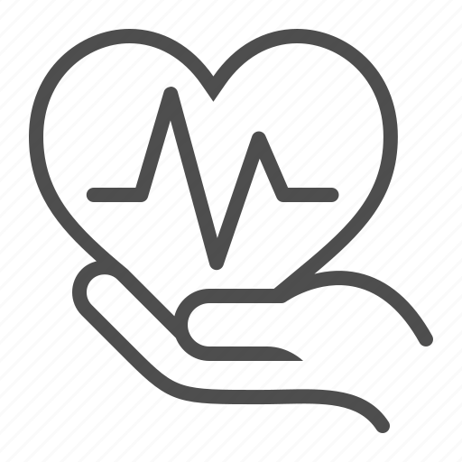 Cardiology, hand, health care, heart icon - Download on Iconfinder