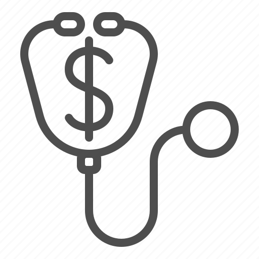 Dollar, health insurance, stethoscope icon - Download on Iconfinder