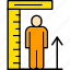 height, man, measure, measurement, scale, size, tall 