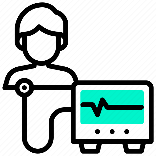 Checkup, ekg, heart, human, man, monitor, rate icon - Download on Iconfinder
