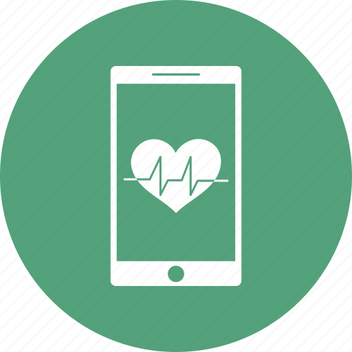 Ecg, health, healthcare, heart, medical, mobile, phone icon - Download on Iconfinder