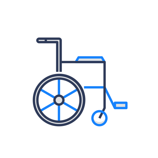 Health, healthcare, hospital, medical, medicine, wheel chair icon - Free download