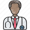 avatar, doctor, health, male, medical, stethescope 