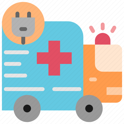Ambulance, ems, vehicle, electric, transport, truck, evcar icon - Download on Iconfinder