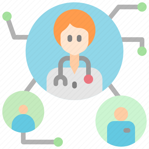Connection, team, doctor, nurse, patient, network, organization icon - Download on Iconfinder