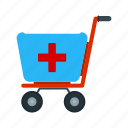 - medical cart, medical, cart, medicine, medical supplies, healthcare, health, trolley