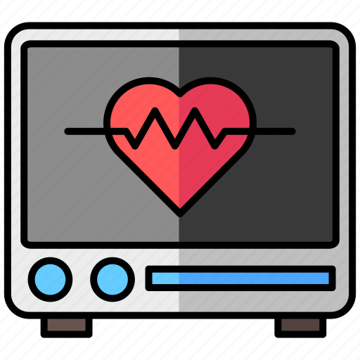 Cardiogram, electrocardiogram, ecg monitor, heartbeat icon - Download on Iconfinder