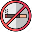 no, smoking, forbidden, cigarette 