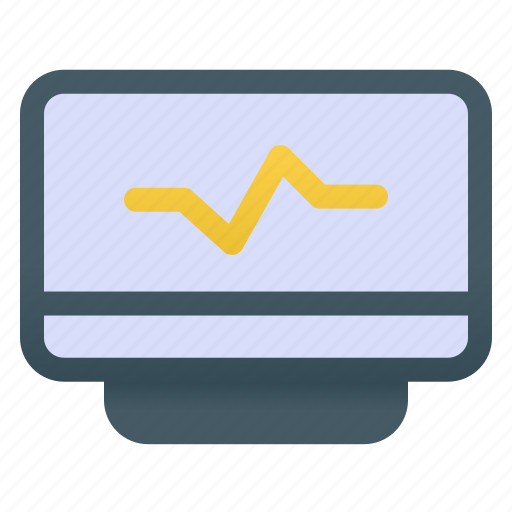 Monitor, screen, display, medical, healthcare, medicine, computer icon - Download on Iconfinder