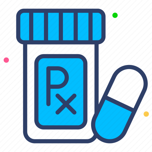 Pills bottle, pills, bottle, pharmaceutical, remedy, medicine jar, medicine icon - Download on Iconfinder