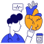 cardiogram, cardiology, heart, muscular, organ, body, part 