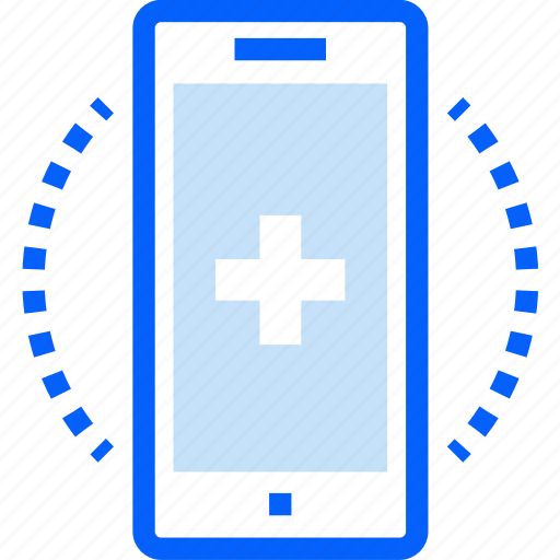 Mobile, medicine, app, healthcare, emergency call, communication icon - Download on Iconfinder