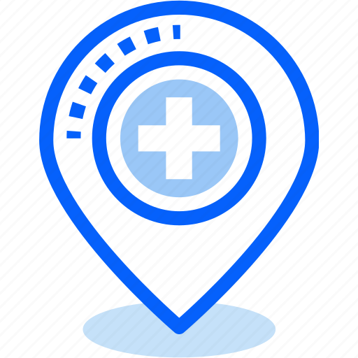 Location, navigation, hospital, ambulance, clinic, direction, medicine icon - Download on Iconfinder