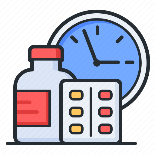 Medication, pills, schedule, clock icon - Download on Iconfinder