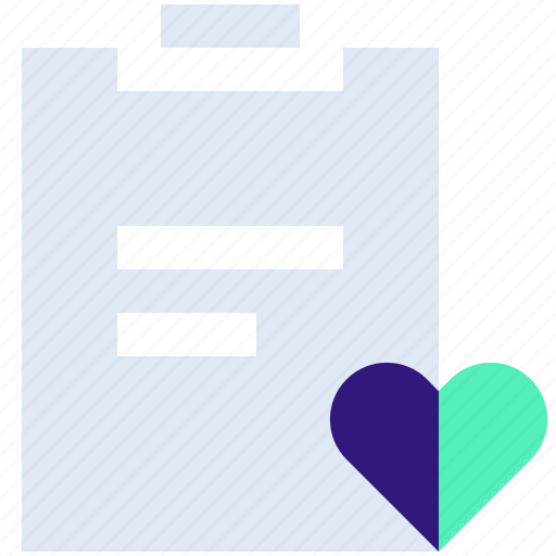Clipboard, health, healthcare, heart, medicine, task icon - Download on Iconfinder