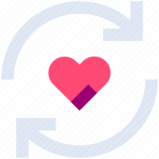 Arrow, heart, like, love, refresh, reload, sync icon - Download on Iconfinder