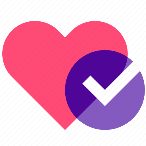 Checkmark, complete, done, health, heart, love, medical icon - Download on Iconfinder