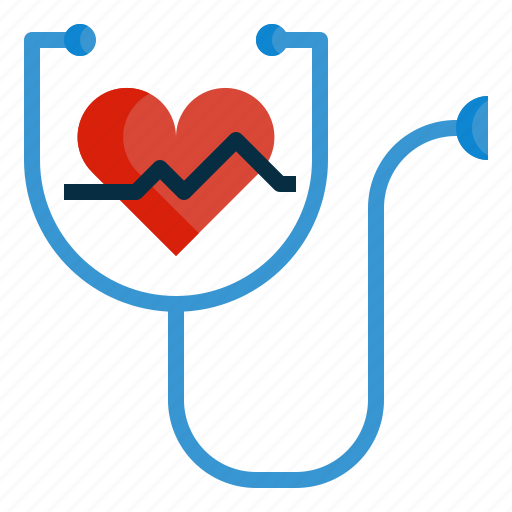Health, healthcare, heart, stethoscope icon - Download on Iconfinder