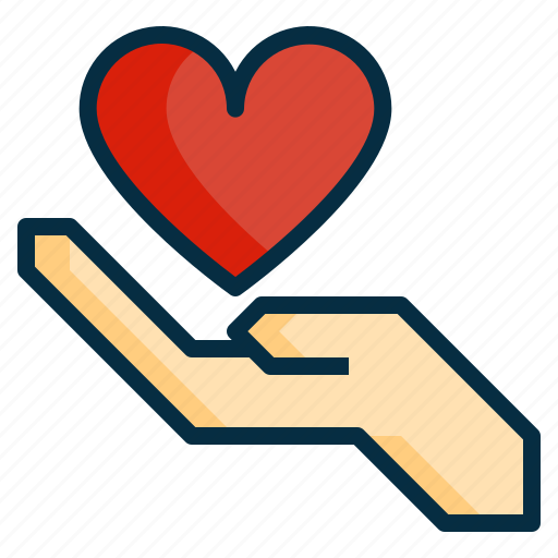 Care, hand, health, healthcare, heart icon - Download on Iconfinder