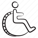 handicap, person, paralysis, handicap person, disability, immobility, handicapped