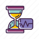 frequency, hourglass, sand clock, time