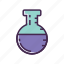 bottom, chemical, experiment, flask, round, round bottom flask 
