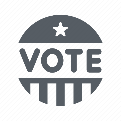 Badge, ballot, election, politics, usa, vote icon - Download on Iconfinder