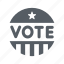 badge, ballot, election, politics, usa, vote 
