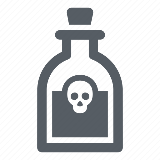 Bottle, danger, deadly, poison, skull, toxic icon - Download on Iconfinder