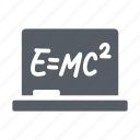 blackboard, emc2, formula, science, study