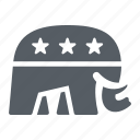election, elephant, party, politics, republican, usa