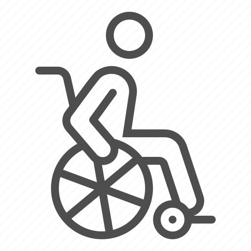 Wheelchair, wheel chair, handicap, paralysis, man icon - Download on Iconfinder